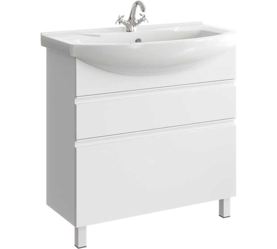 Изображение товара Напольная тумба AQWELLA Rodos 88 см в цвете белый ROD01082N