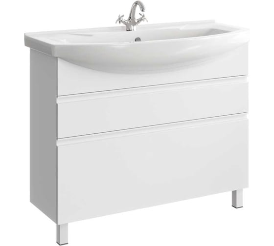 Изображение товара Напольная тумба AQWELLA Rodos 107 см в цвете белый ROD01102N