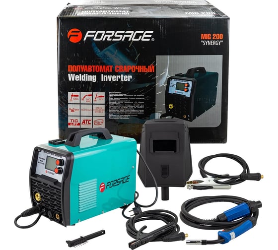Изображение товара Сварочный аппарат Forsage MIG, MMA, TIG 28270 F-MIG200 SYNERGY F-MIG200 SYNERGY(28270)