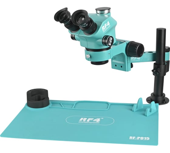 Изображение товара Микроскоп RF4 RF7050PRO-F019 тринокулярный с термостойким ковриком 7х-50х с подсветкой М7762412