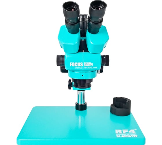 Изображение товара Микроскоп RF4 RF-6555TVP 6,5x-55x тринокулярный с большой платформой и подсветкой 144LED М7765323