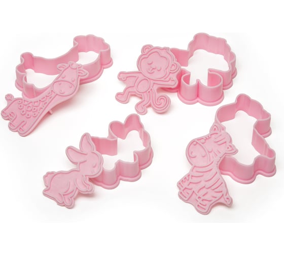 Изображение товара Набор вырубок для печенья S-Chief пластик, 4 шт, №2 Зоопарк SHF-0350 739982