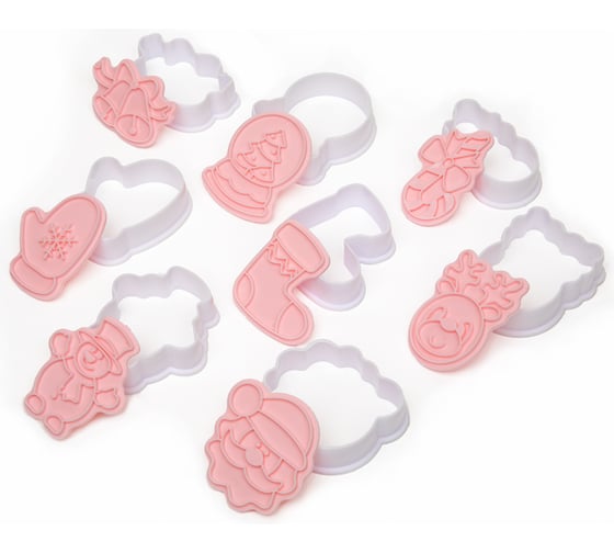 Изображение товара Набор вырубок для печенья S-Chief пластик, 8 шт, №1 Рождество SHF-0353 739988