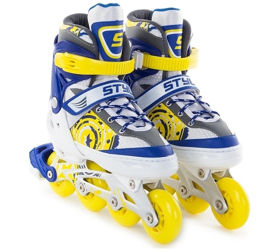 Изображение товара Ролики раздвижные Start Up Style синий/желтый 341506 M (35-38)