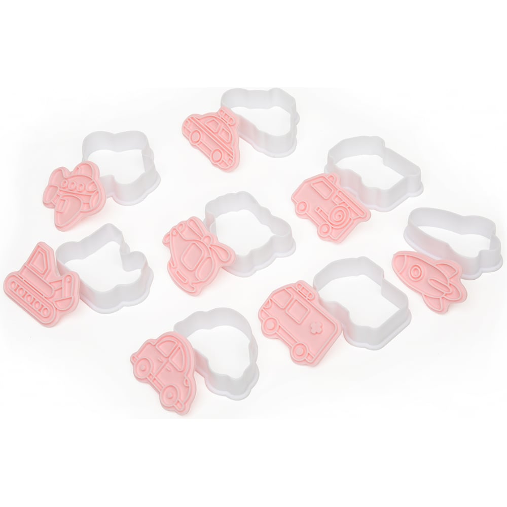 Изображение товара Набор вырубок для печенья S-Chief пластик 8 шт №2 Транспорт SHF-0353