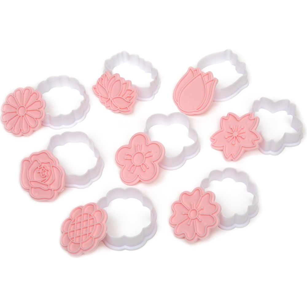 Изображение товара Набор вырубок для печенья S-Chief пластик, 8 шт, №3 Цветы SHF-0353 739991