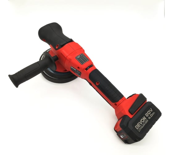 Изображение товара Аккумуляторная полировальная машина DEVON без аккумулятора и ЗУ 2001-Li-20