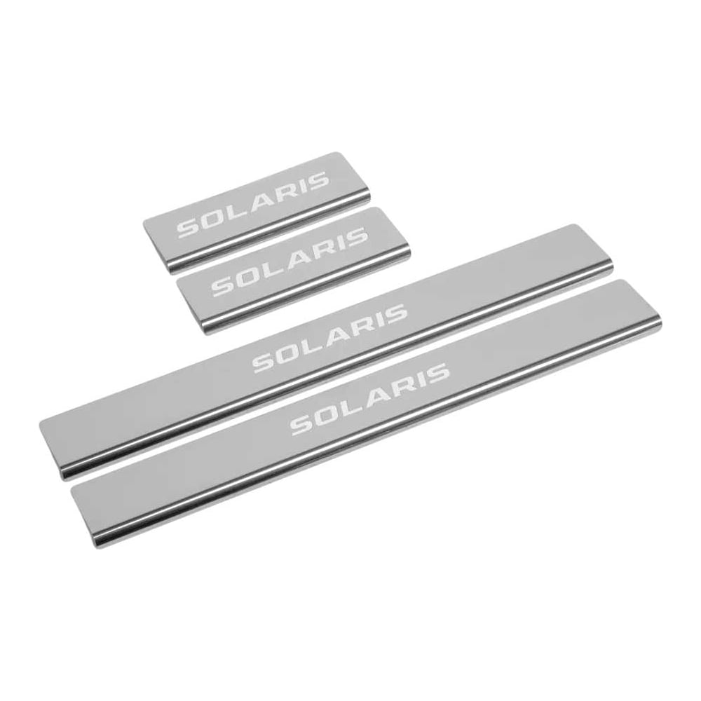 Изображение товара Накладки порогов AutoMax для Hyundai Solaris 2010-2014, комплект из 4 штук