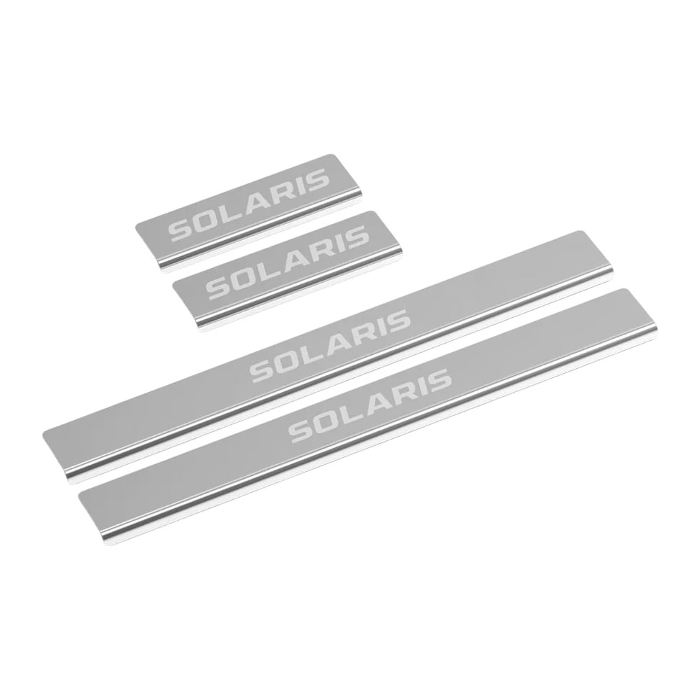 Накладки порогов Hyundai Solaris 2017-2020; 2020- AutoMax AMHYSOL01