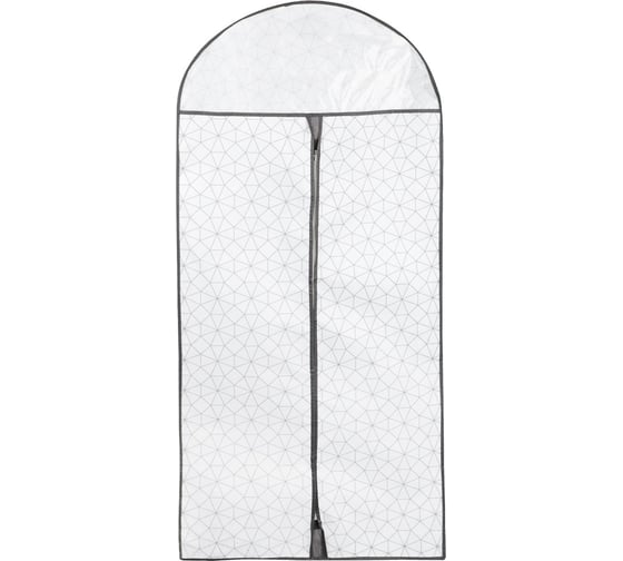 Изображение товара Чехол для одежды VETTA с прозрачным окном, 60х130 см, Валери, молния, полипропилен 457-613