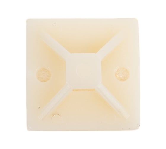 Изображение товара База монтажная самоклеящаяся TOKOV ELECTRIC 20x20 мм, белый, 100 шт. TKE-SP-20-W