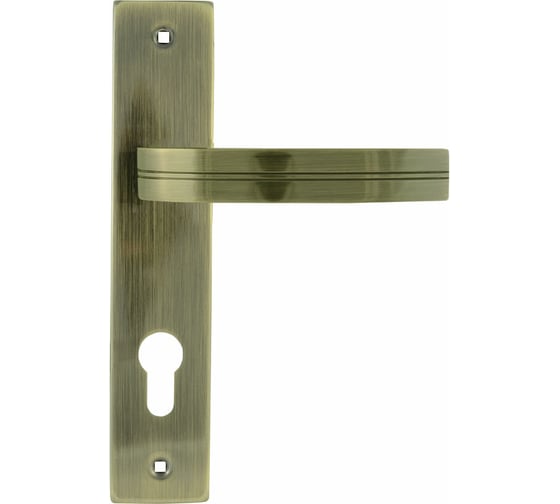 Изображение товара Дверная ручка на планке НОРА-М 106-70 мм, ст.бронза 17011