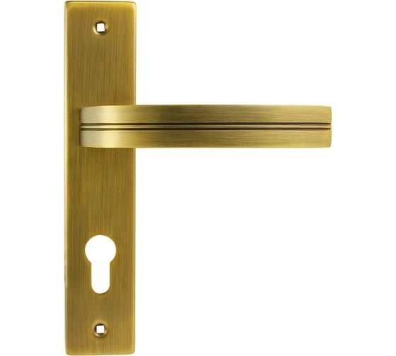 Изображение товара Дверная ручка на планке НОРА-М 106-70 мм, мат.кофе 17088