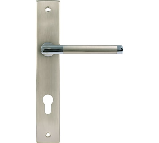 Изображение товара Дверная ручка на планке НОРА-М 108-85 мм, мат.хром 17089