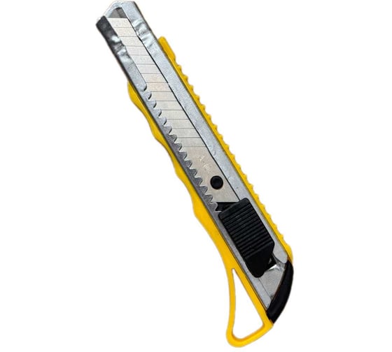 Изображение товара Нож строительный Monolit 18мм, пластик, усиленный, металл. направляющие, автофиксатор 0165