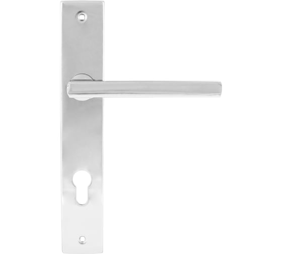 Изображение товара Дверная ручка на планке НОРА-М 108-85 мм, хром 17102