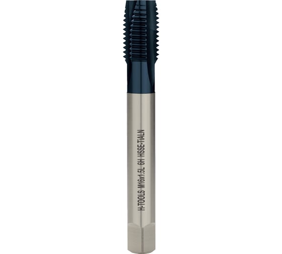 Изображение товара Метчик машинный H-Tools левый М16 шаг 1.5мм DIN374 HSSE-TiALN a=9.0 34833FHT