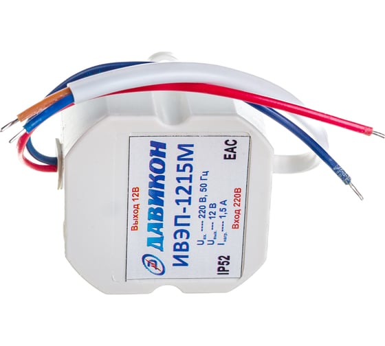 Изображение товара Блок питания ДАВИКОН AC/DC - стабилизированный ИВЭП-1215М