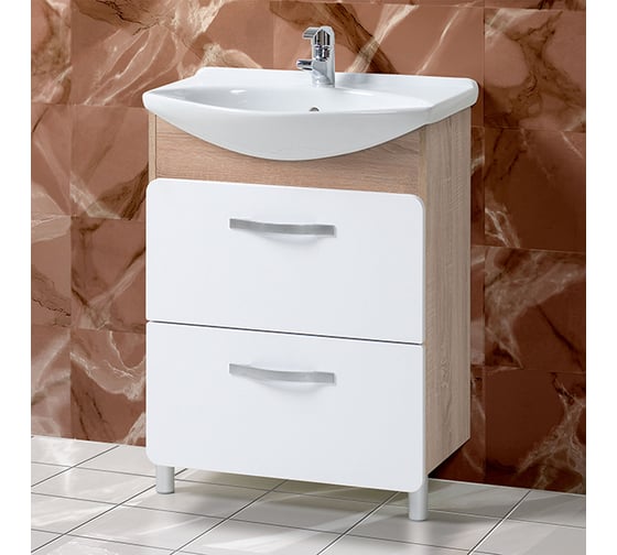 Изображение товара Тумба для ванной Акваль Сеул 65 см СЕУЛ.65.65.10.N