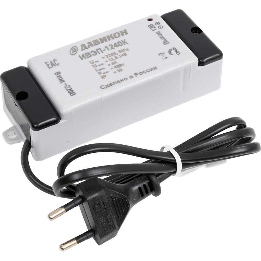 Изображение товара Блок питания ДАВИКОН AC/DC ИВЭП-1240К стабилизированный 14 В, IP21