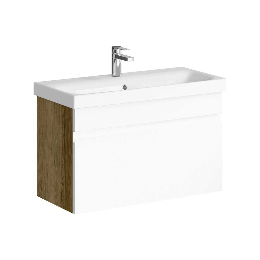 Изображение товара Подвесная тумба AQWELLA Smart 80 см белый глянец для ванной комнаты