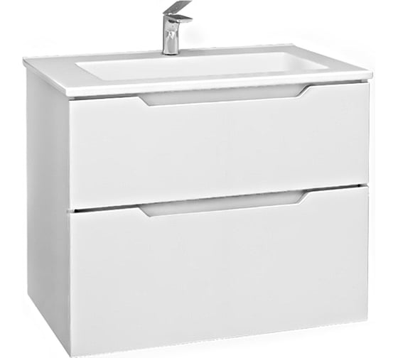 Изображение товара Подвесная тумба Jorno Slide 75 для раковины Оскар 75 Sli.01.75, P, W