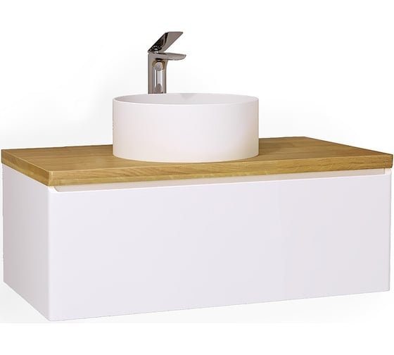 Изображение товара Подвесная тумба Jorno Solis new 100 для раковины MELANA MLN-7078A SolN.01.100, P, W, JR