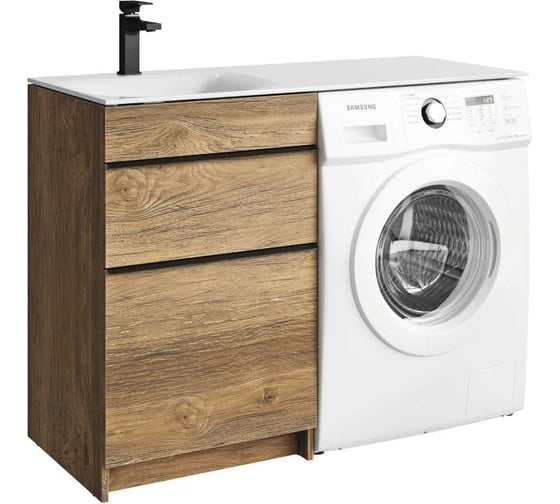 Изображение товара Подвесная тумба AQWELLA TERRA для раковины 37604526 правая 53 см дуб балтийский TER01052NDB