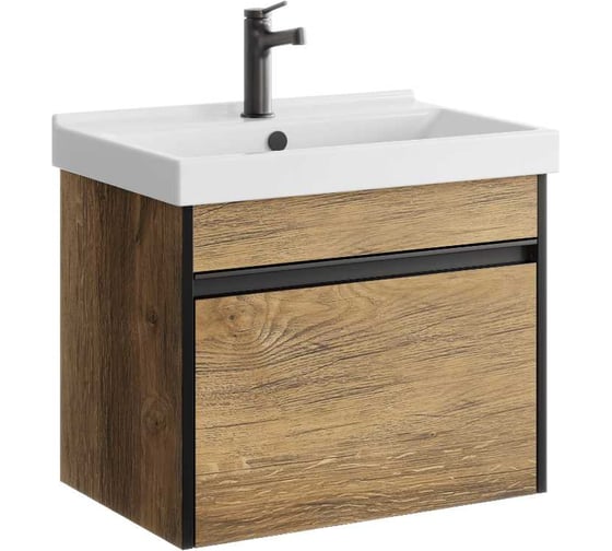 Изображение товара Подвесная тумба AQWELLA Urban 60 см в цвете дерево темное URB0106DB