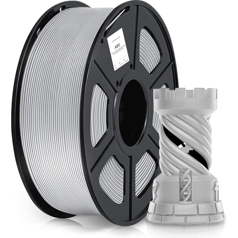 Изображение товара Пластик CS-3D-ABS-1KG-SILVER 1.75мм от Cactus