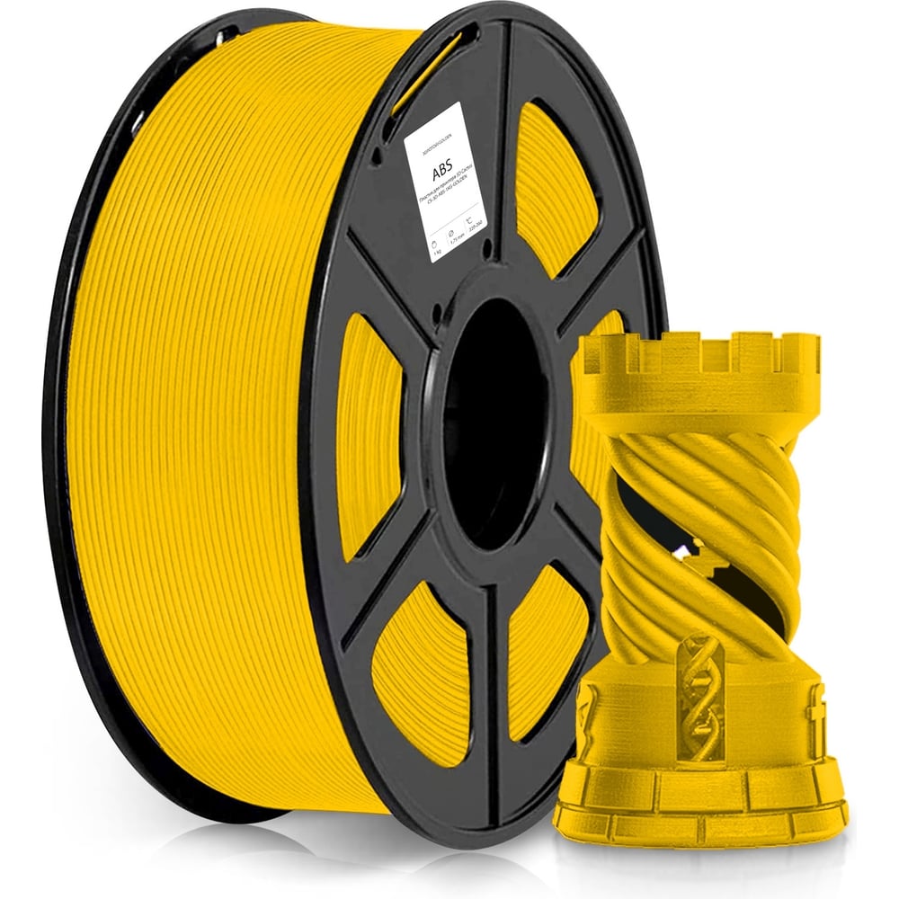 Изображение товара Пластик ABS 1.75 мм золотистый для 3D-печати, 1 кг, Cactus