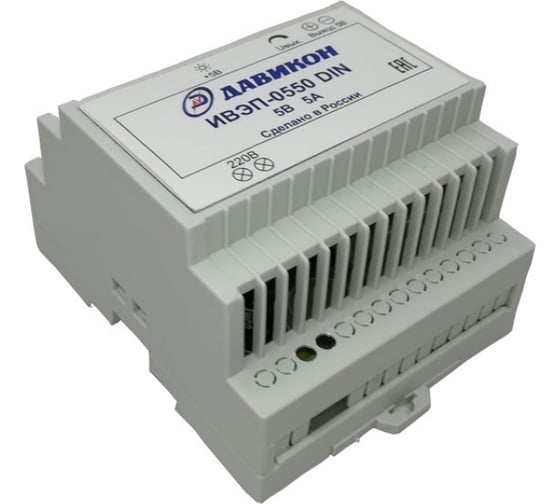 Изображение товара Блок питания ДАВИКОН AC/DC - стабилизированный ИВЭП-0550DIN
