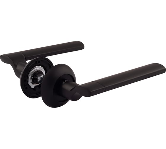 Изображение товара Дверная ручка НОРА-М 103А AL черный 17234