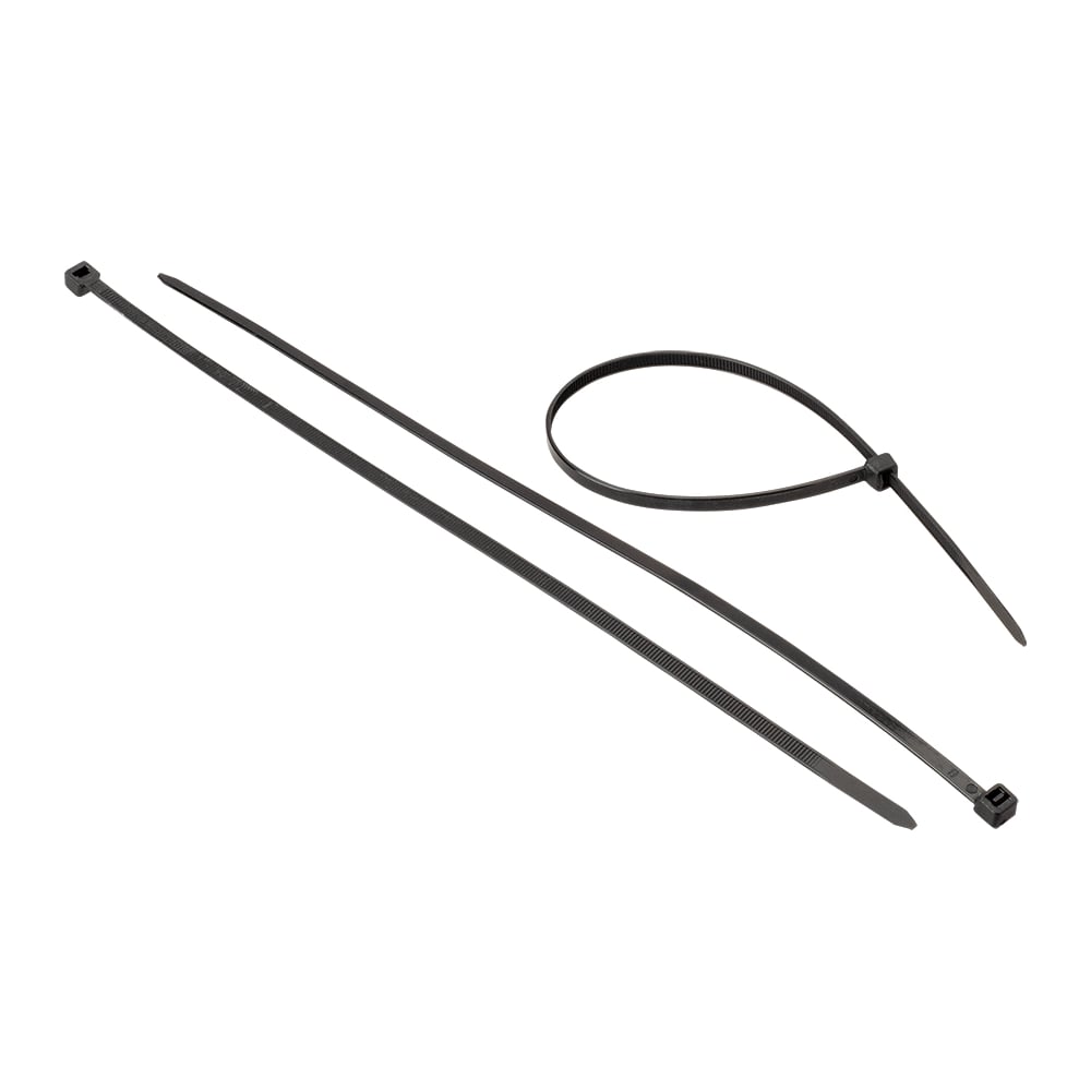 Изображение товара Нейлоновые хомут-стяжки AURA 3,6x300 мм 100 шт черные для кабелей