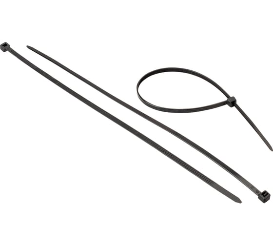 Изображение товара Стяжки для кабелей нейлоновые AURA 3,6x300 мм (100шт.), черные ACT-S300