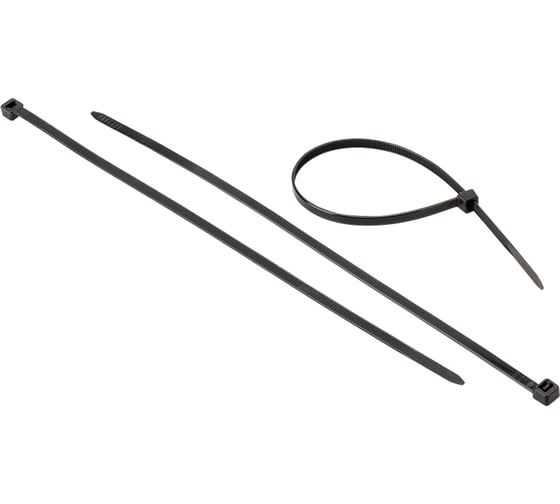 Изображение товара Стяжки для кабелей нейлоновые AURA 4,8x250 мм (100 шт.), черные ACT-S251