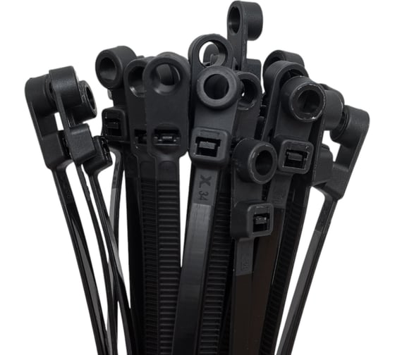 Изображение товара Стяжки для кабелей AURA полиэтилен 4,8x250 мм (100 шт.), черный ACT-1250