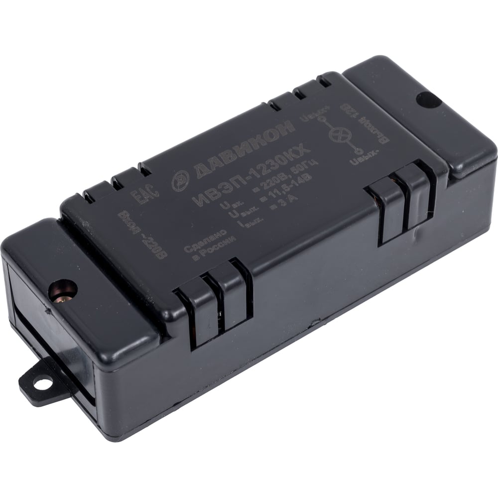 Изображение товара Блок питания ДАВИКОН AC/DC ИВЭП-1230КХ стабилизированный 14В 3А IP21