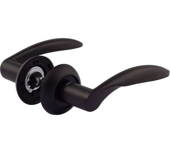 Изображение товара Дверная ручка НОРА-М 94А AL черный 17231