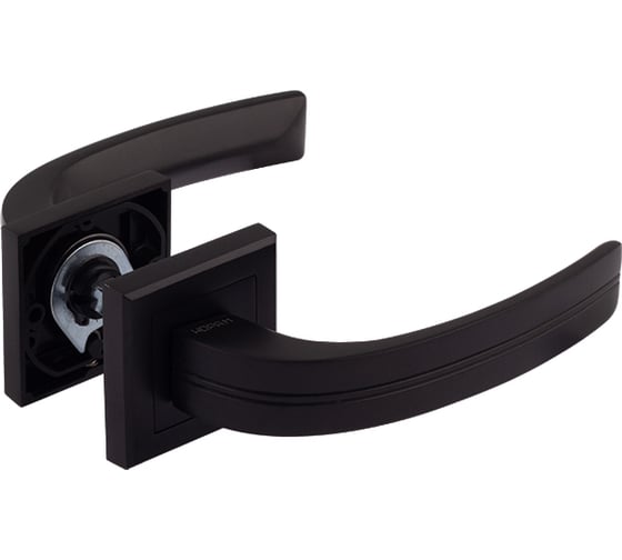 Изображение товара Дверная ручка НОРА-М 106К AL черный 17223