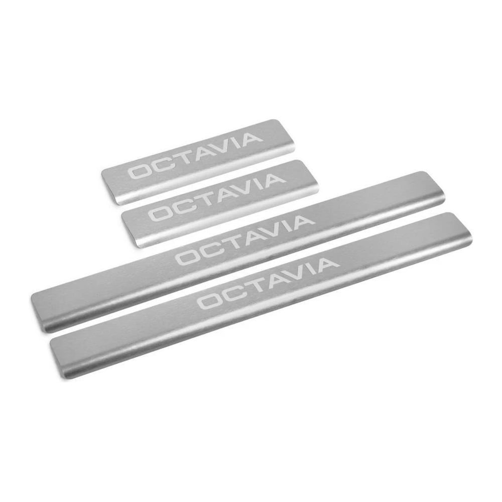 Изображение товара Накладки порогов AutoMax (4 шт.) Skoda Octavia 2013-2020 AMSKOCT01