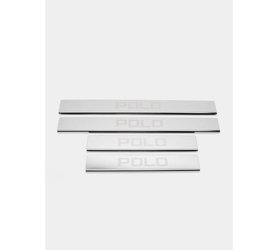 Изображение товара Накладки порогов AutoMax (4 шт.) Volkswagen Polo 2014-2020 AMVWPOL01