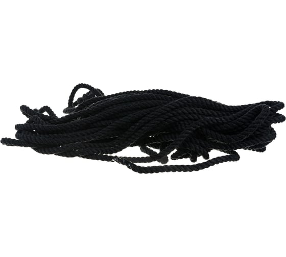 Изображение товара Хлопчатобумажный канат ЭБИС 6 мм 20 м черный 70593