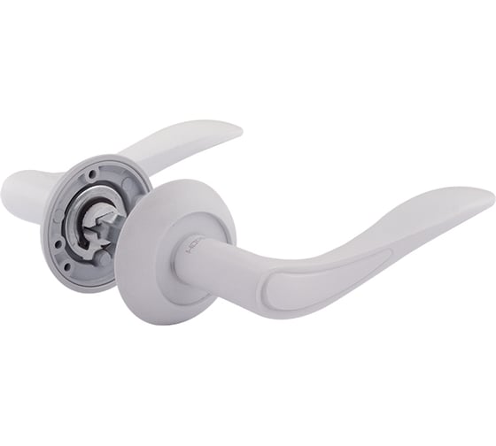 Изображение товара Дверная ручка НОРА-М 105А AL белый 17236