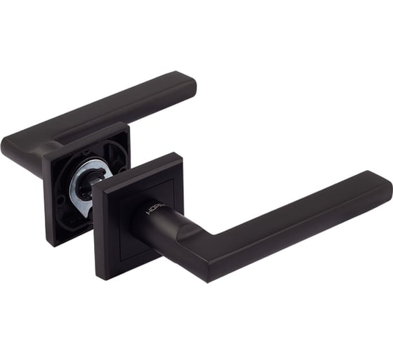 Изображение товара Дверная ручка НОРА-М 108К AL черный 17238