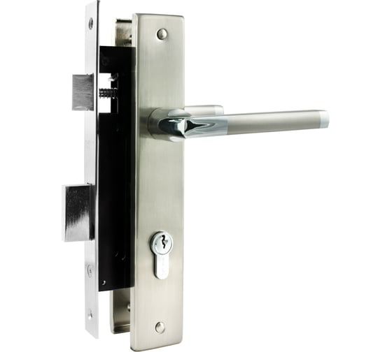 Изображение товара Врезной замок НОРА-М N 108-85 К матовый хром 40мм 17136