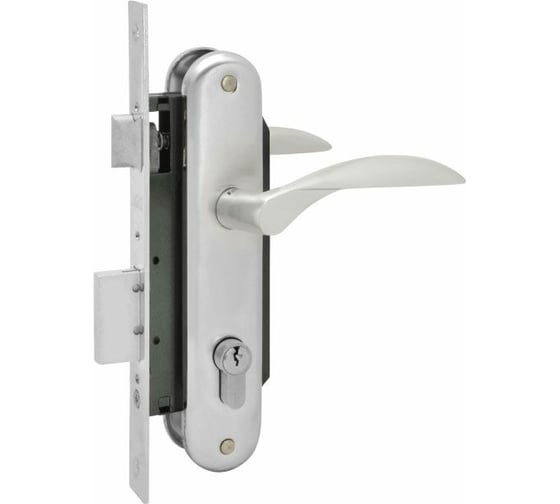 Изображение товара Врезной замок НОРА-М N 94-70 Л матовый хром 11883