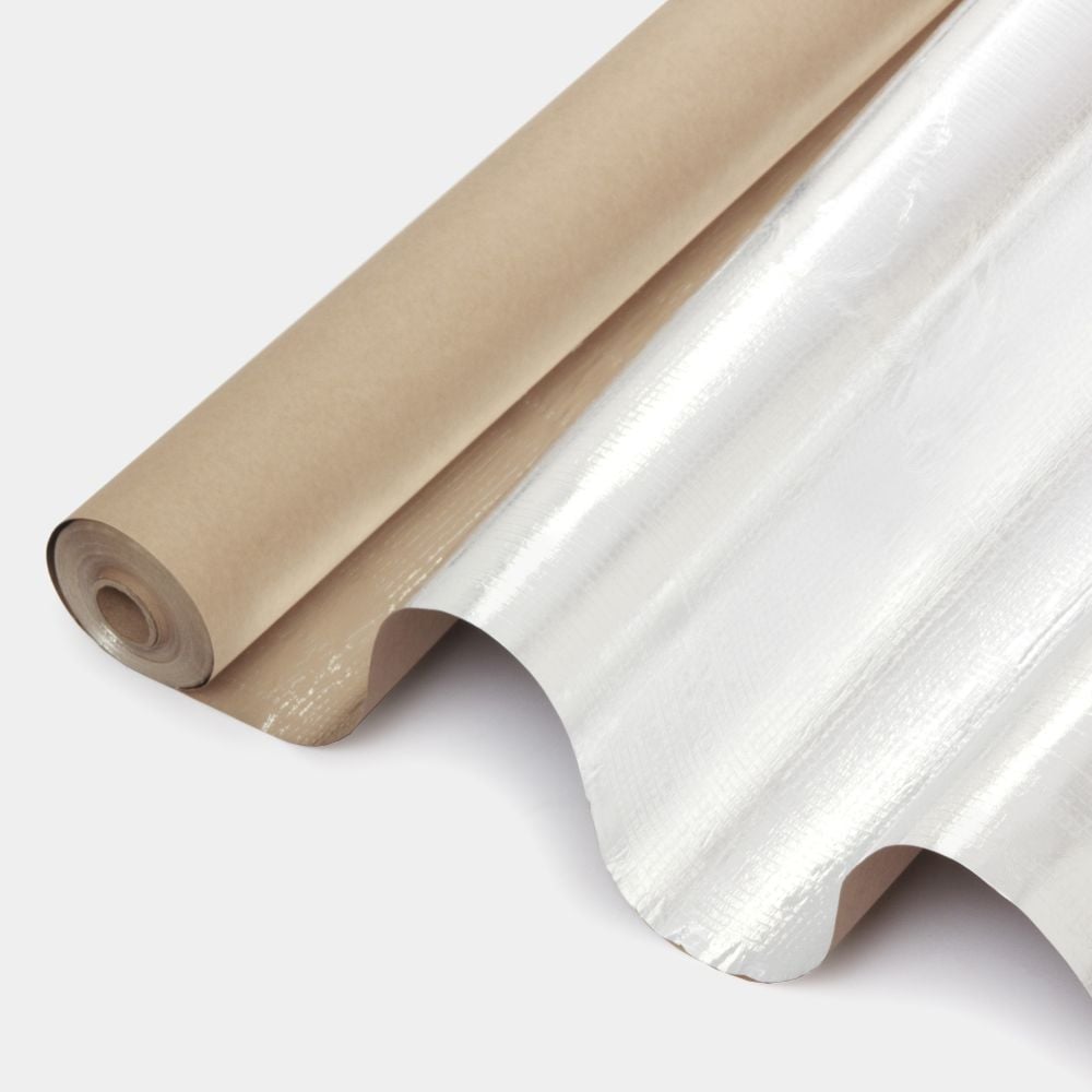 Изображение товара Фольга для бани Megaflex KF FOIL 1м х 30м отражающая теплоизоляция