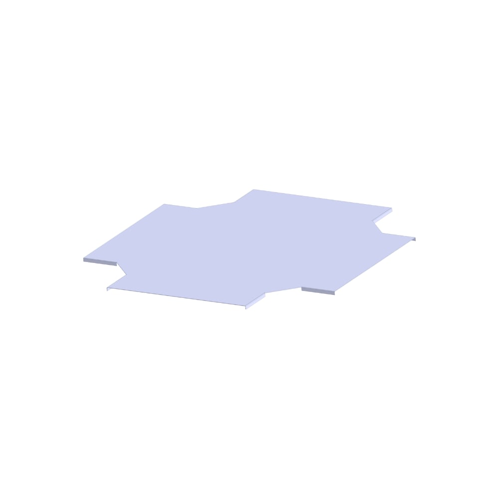 Изображение товара Крышка ответвителя LOTOK для лотка X-образного 400 мм толщиной 1 мм