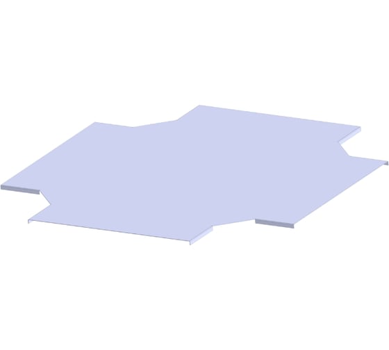 Изображение товара Крышка ответвителя LOTOK X-образного лотка лестничного, 400, толщина 1 мм LBXLC 400 (1)